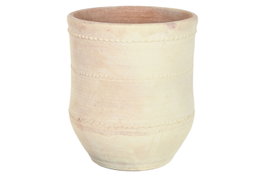 DKD Home Decor Ánfora de Terracota Colección Jerba Crudo