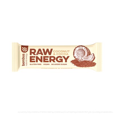 SANTIVERI Bombus Raw Energy Barritas Energéticas Sabor Coco-Cacao Sin Azúcar Sin Gluten Vegano 20 Unidades SANTIVERI Bombus Raw Energy Barritas Energéticas Sabor Coco-Cacao Sin Azúcar Sin Gluten Vegano 20 Unidades