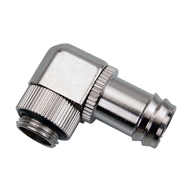 Koolance Adaptador G1/4 AG zu G1/4 IG de 90° con giro, niquelado