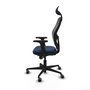 PIQUERAS Y CRESPO Silla de oficina Jorquera con mecanismo Sincro, Azul marino y Negro