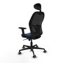 PIQUERAS Y CRESPO Silla de oficina Jorquera con mecanismo Sincro, Azul marino y Negro