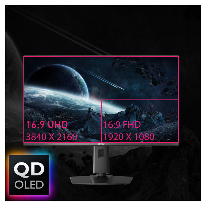 MSI 321URXDE QD-OLED 31.5 Zoll 4K 240Hz Adaptive-Sync USB-C Monitor