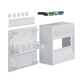 Hager Minivertebrador gamma 8Modul GD108N IP30 1xPE 1xN Blanco
