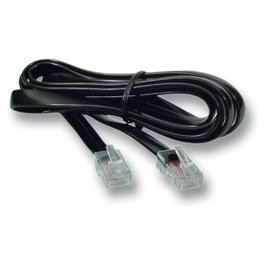 EFB Elektronik Cable telefónico modular K2402SW.15, 2 x RJ10, 15 m, Negro