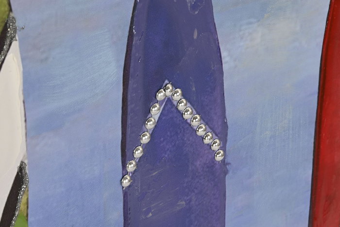 DKD Home Decor Cuadro Atlantico Surf Hecho a Mano Multicolor Lienzo y MDF 100x70x3 cm (2 Unidades)