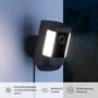 Ring Spotlight Cam Pro Plug-in Cámara de Seguridad para Interiores y Exteriores 1080p Full HD, Visión Nocturna, Luz LED y Sirena Integrada, Negro, Compatible con Alexa