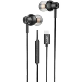 Qubo Auriculares intrauditivos AU-300C USB Tipo-C negros