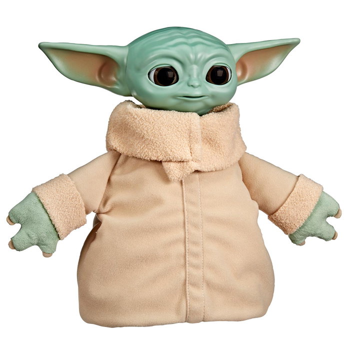 Hasbro Star Wars Figura de Acción Interactiva Grogu (Baby Yoda) Peluche Animatrónico 25 cm con Sonidos y Movimientos, Referencia G3088