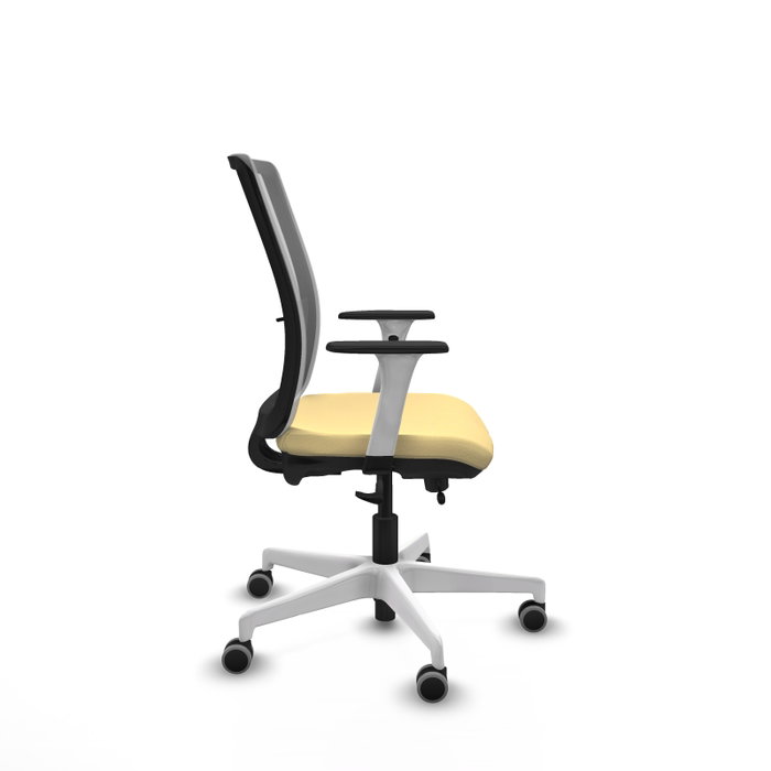 PIQUERAS Y CRESPO Silla de oficina Haches con mecanismo Sincro/Traslack Crema y Gris PIQUERAS Y CRESPO Silla de oficina Haches con mecanismo Sincro/Traslack Crema y Gris