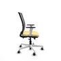 PIQUERAS Y CRESPO Silla de oficina Haches con mecanismo Sincro/Traslack Crema y Gris