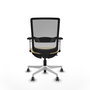 PIQUERAS Y CRESPO Silla de oficina Haches con mecanismo Sincro/Traslack Crema y Gris
