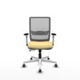 PIQUERAS Y CRESPO Silla de oficina Haches con mecanismo Sincro/Traslack Crema y Gris