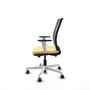 PIQUERAS Y CRESPO Silla de oficina Haches con mecanismo Sincro/Traslack Crema y Gris
