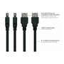Kabelmeister Cable de extensión USB 3.0 macho a hembra, 3m, negro
