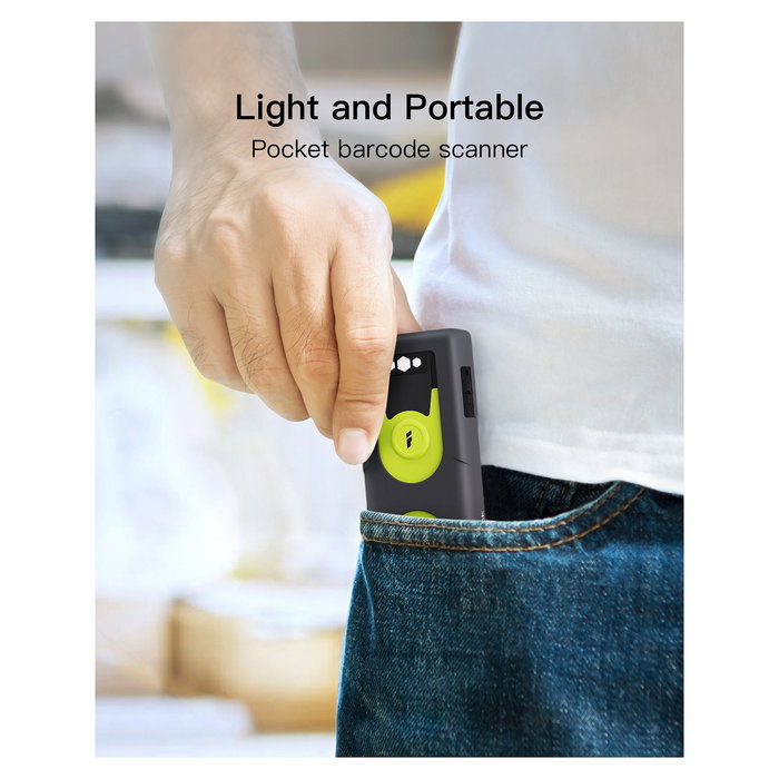 Inateck Lector de Códigos de Barras Portátil BCST-42 green, Escáner 2D CMOS, Conexión Inalámbrica y Alámbrica Bluetooth 5.0 Inateck Lector de Códigos de Barras Portátil BCST-42 green, Escáner 2D CMOS, Conexión Inalámbrica y Alámbrica Bluetooth 5.0