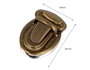 Innspiro Broche Tupi Ovalado Acero Oro Viejo 34x25 mm (3 unidades) inevitable
