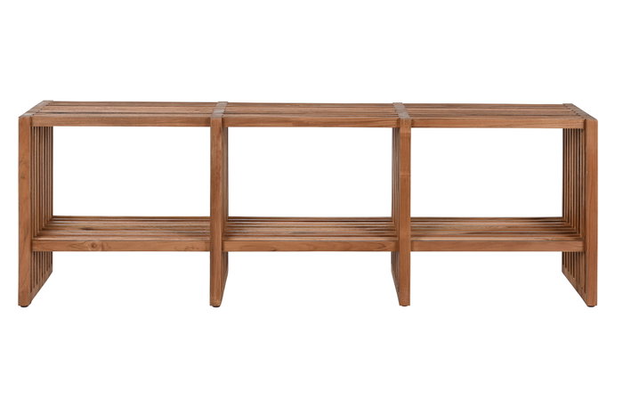 DKD Home Decor Mueble TV Teca 130x30x45 Natural DKD Home Decor Mueble TV Teca 130x30x45 Natural
