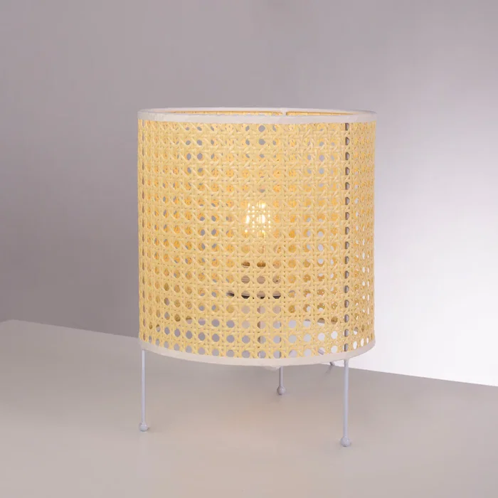 Shakhty Lámpara de Mesa SKD-T1009 Ratán Boho-Chic Elegante Natural Para Hogar o Negocio Shakhty Lámpara de Mesa SKD-T1009 Ratán Boho-Chic Elegante Natural Para Hogar o Negocio