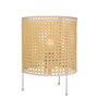 Shakhty Lámpara de Mesa de Ratán Boho-Chic con Bombilla LED E27 [SKD-T1009]