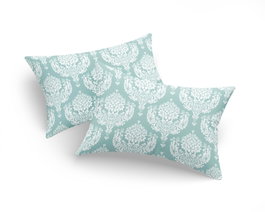 L'essentiel linge de maison Juego de Fundas de Almohada Water Green, 65% Algodón 35% Poliéster, 2 Piezas, 50x70 cm