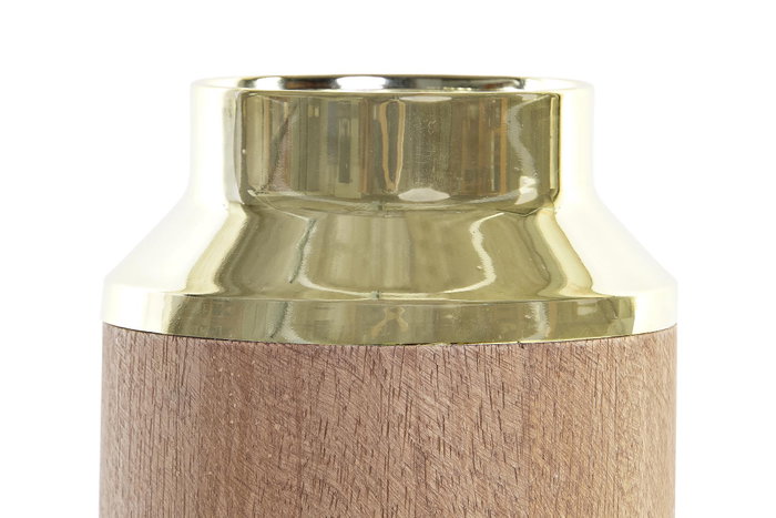 DKD Home Decor Jarrón de Acacia Marrón 15,5x15,5x25,5 cm DKD Home Decor Jarrón de Acacia Marrón 15,5x15,5x25,5 cm