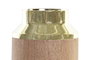 DKD Home Decor Jarrón de Acacia Marrón 15,5x15,5x25,5 cm