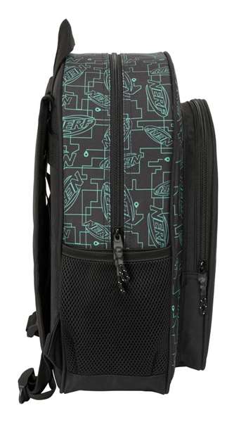 Mochila Escolar Nerf Game Negro 32 x 38 x 12 cm