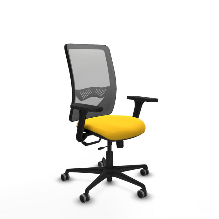 PIQUERAS Y CRESPO Silla de oficina Zulema con Mecanismo Sincro/Traslack Amarillo y Gris PIQUERAS Y CRESPO Silla de oficina Zulema con Mecanismo Sincro/Traslack Amarillo y Gris