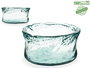 Giftdecor Jarron Vidrio Pisa 16 cm Transparente Cristal Reciclado (Set de 6)