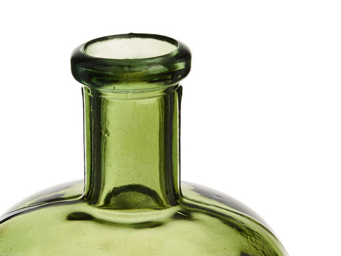 Giftdecor Botella Decorativa Vidrio Ancha Verde 15x23.5x15 cm (Set de 6)