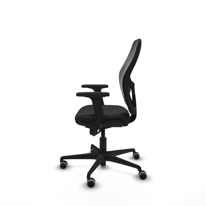 PIQUERAS Y CRESPO Silla de oficina Jorquera en similpiel negro con mecanismo sincro