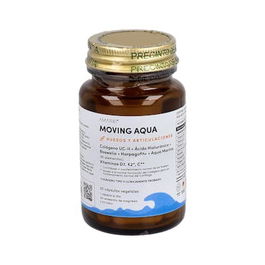 Moving Aqua Complemento Alimenticio para Huesos y Articulaciones con Colágeno UC-II, Ácido Hialurónico y Vitaminas - 30 Cápsulas