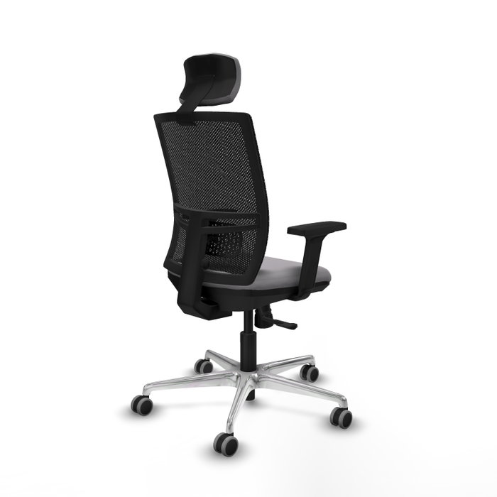 PIQUERAS Y CRESPO Silla de oficina Yunquera Gris y Negro
