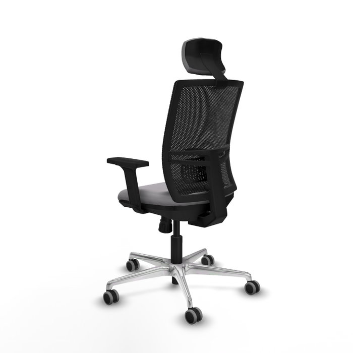 PIQUERAS Y CRESPO Silla de oficina Yunquera Gris y Negro