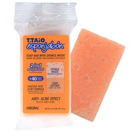 Esponjabon Jabón y Esponja 2 en 1 Anti-Acné para la Cara 120 g