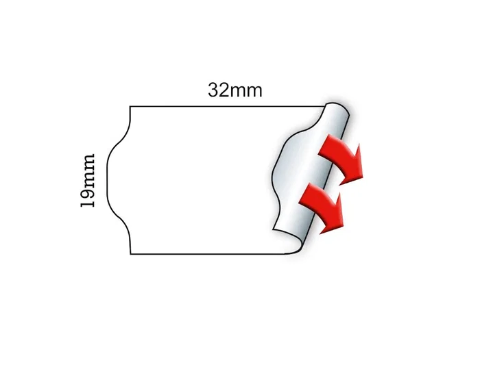 Meto Etiquetas blancas 32x19 mm troqueladas adhesivo removible Meto Etiquetas blancas 32x19 mm troqueladas adhesivo removible