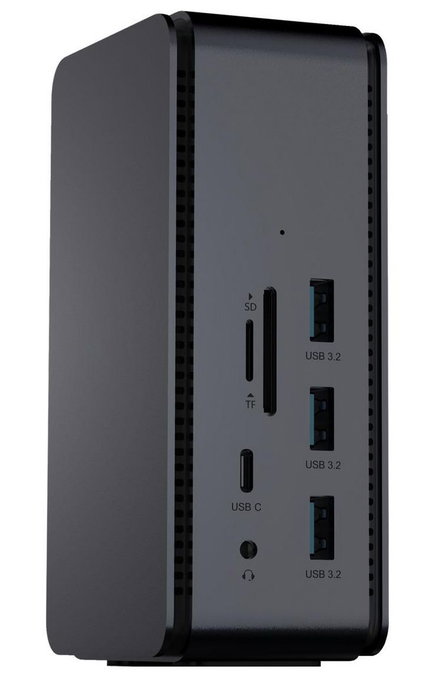 ProXtend USB4 Dual 8K Docking Station, Dark Silver ProXtend USB4 Dual 8K Docking Station, Dark Silver