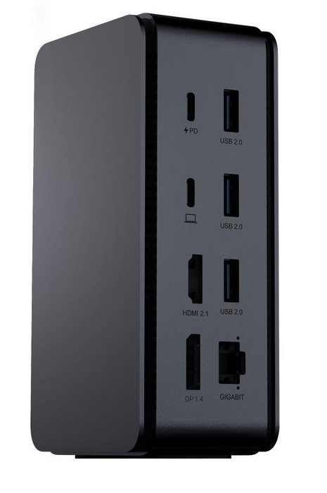 ProXtend USB4 Dual 8K Docking Station, Dark Silver ProXtend USB4 Dual 8K Docking Station, Dark Silver
