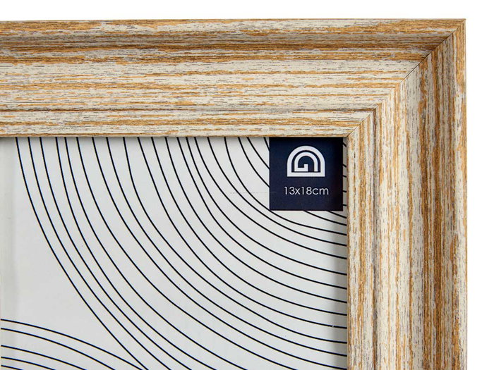 Giftdecor Portafotos Efecto Madera Oro 13x18 cm (Set de 24)
