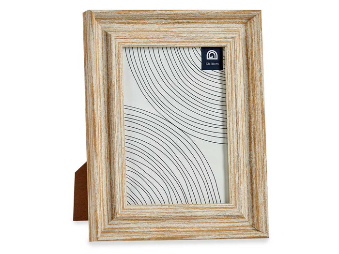 Giftdecor Portafotos Efecto Madera Oro 13x18 cm (Set de 24)