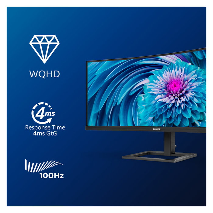 Philips Monitor 346E2CUAE/00 34'' Curvo UWQHD USB-C