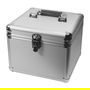 LogiLink UA0193 Maletín Protector para Discos Duros, 10 Unidades, 3.5", ABS Sintético, Color Plata y Negro