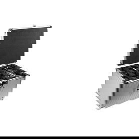 LogiLink UA0193 Maletín Protector para Discos Duros, 10 Unidades, 3.5", ABS Sintético, Color Plata y Negro