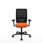 PIQUERAS Y CRESPO Silla de oficina Zulema Naranja y Negro