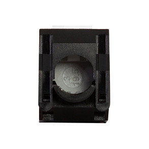LogiLink NK4066 - Buchse Keystone CAT6a RJ45 180 Grados UTP AWG 22-26 Werkzeuglos, Plano, Negro, Blanco, PoE