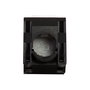 LogiLink NK4066 - Buchse Keystone CAT6a RJ45 180 Grados UTP AWG 22-26 Werkzeuglos, Plano, Negro, Blanco, PoE