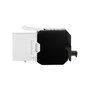 LogiLink NK4066 - Buchse Keystone CAT6a RJ45 180 Grados UTP AWG 22-26 Werkzeuglos, Plano, Negro, Blanco, PoE