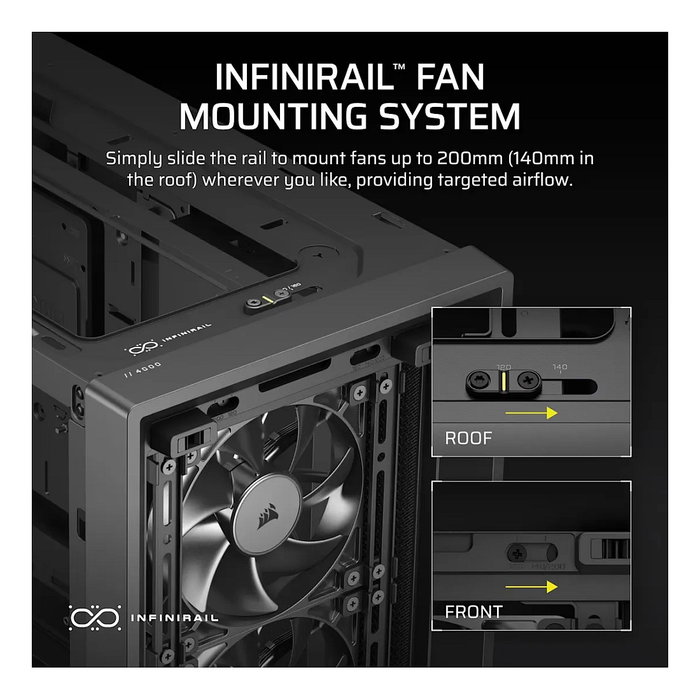 Corsair FRAME 4000X RS Mid-Tower Negro Corsair FRAME 4000X RS Mid-Tower Negro