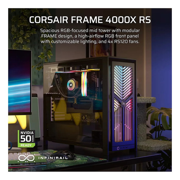 Corsair FRAME 4000X RS Mid-Tower Negro Corsair FRAME 4000X RS Mid-Tower Negro
