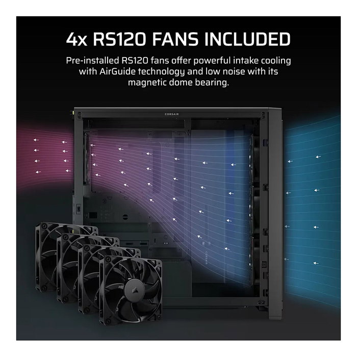 Corsair FRAME 4000X RS Mid-Tower Negro Corsair FRAME 4000X RS Mid-Tower Negro